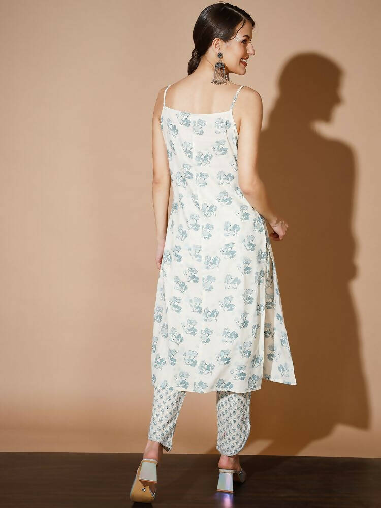 Myshka Women Multi-Floral Kurta & Trousers