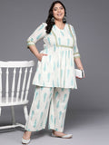 Ahalyaa Women's Traditional wear Co-ords - Off White