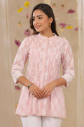 Juniper Women Lavender Cambric Printed A-Line Tunic