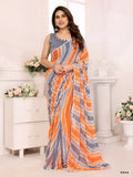 Designer Partywear Multi Georgette Fancy Saree - Satrangi
