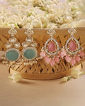 Jewel City Set Of 2 Gold-Plated Contemporary Drop Earrings