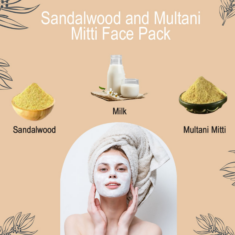 Wild Organic Sandalwood Powder For Skin And Body Pack