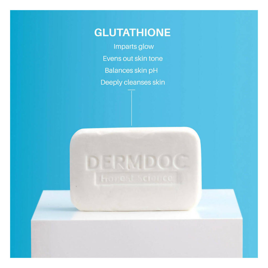 Dermdoc 0.5% Glutathione Cleansing Bar for Brighter & Glowing, All skin Types