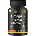 ClearCut Omega 3 Biotin Vitamin D3 Capsules