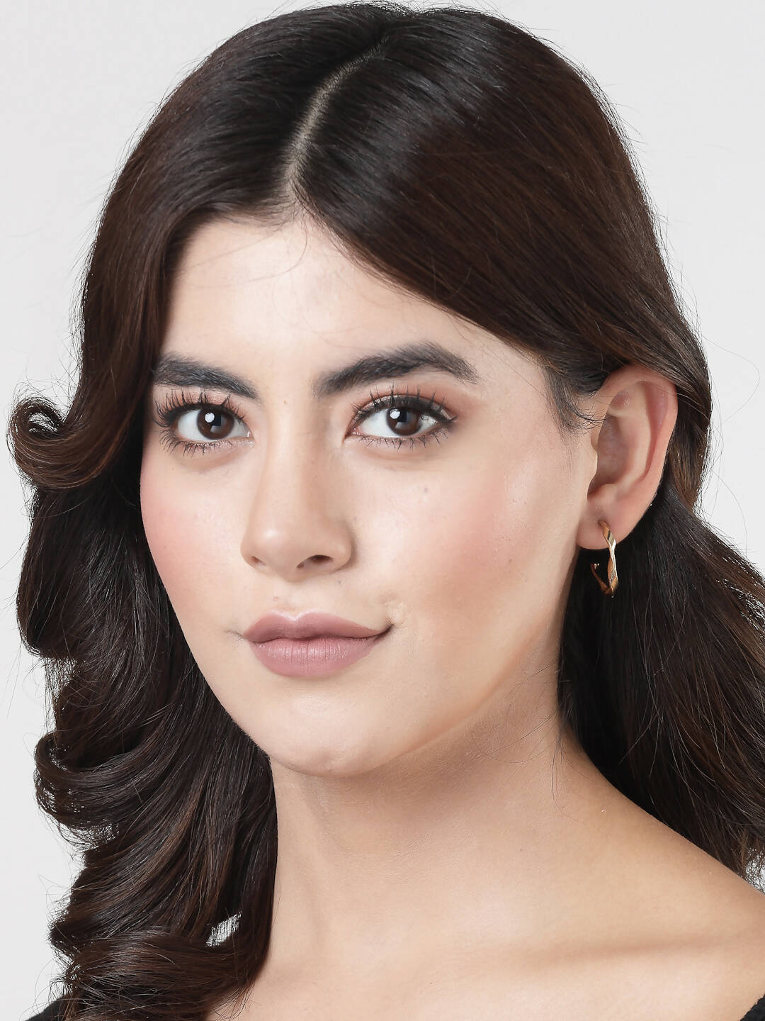 NVR Women's Set of 3 Gold-Polished Hoop Earrings
