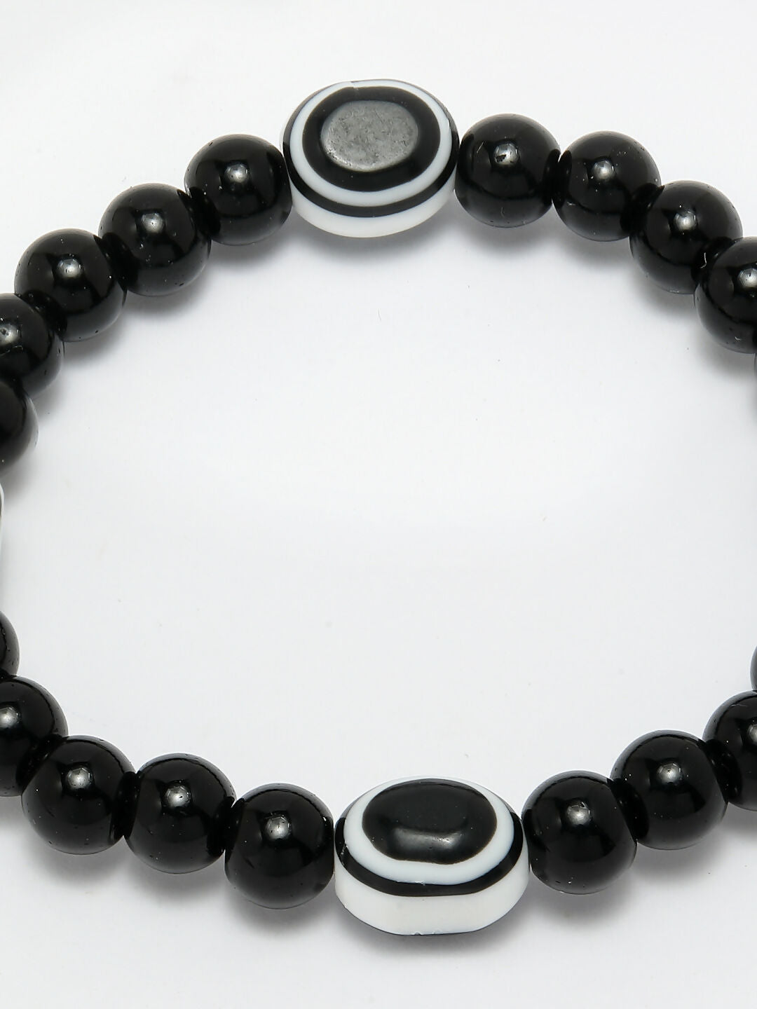 NVR Men & Women Evil Eye Beaded Adjustable Bracelet