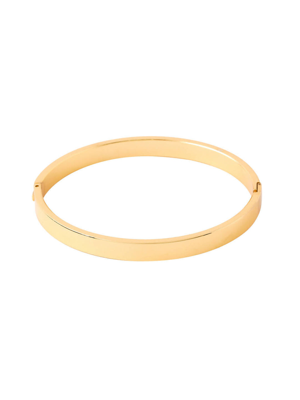 NVR Men's Gold Metal Interlock Kada Bracelet