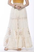 Mominos Fashion Cotton Off White Gotta Work Sharara
