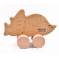 Nesta Toys Wooden Dinosaur Pull Along Toy for Toddlers & Infant 6+ Months, Wooden Toy for Babies