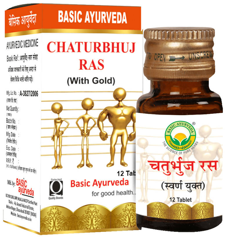 Basic Ayurveda Chaturbhuj Ras (with Gold) Tablet
