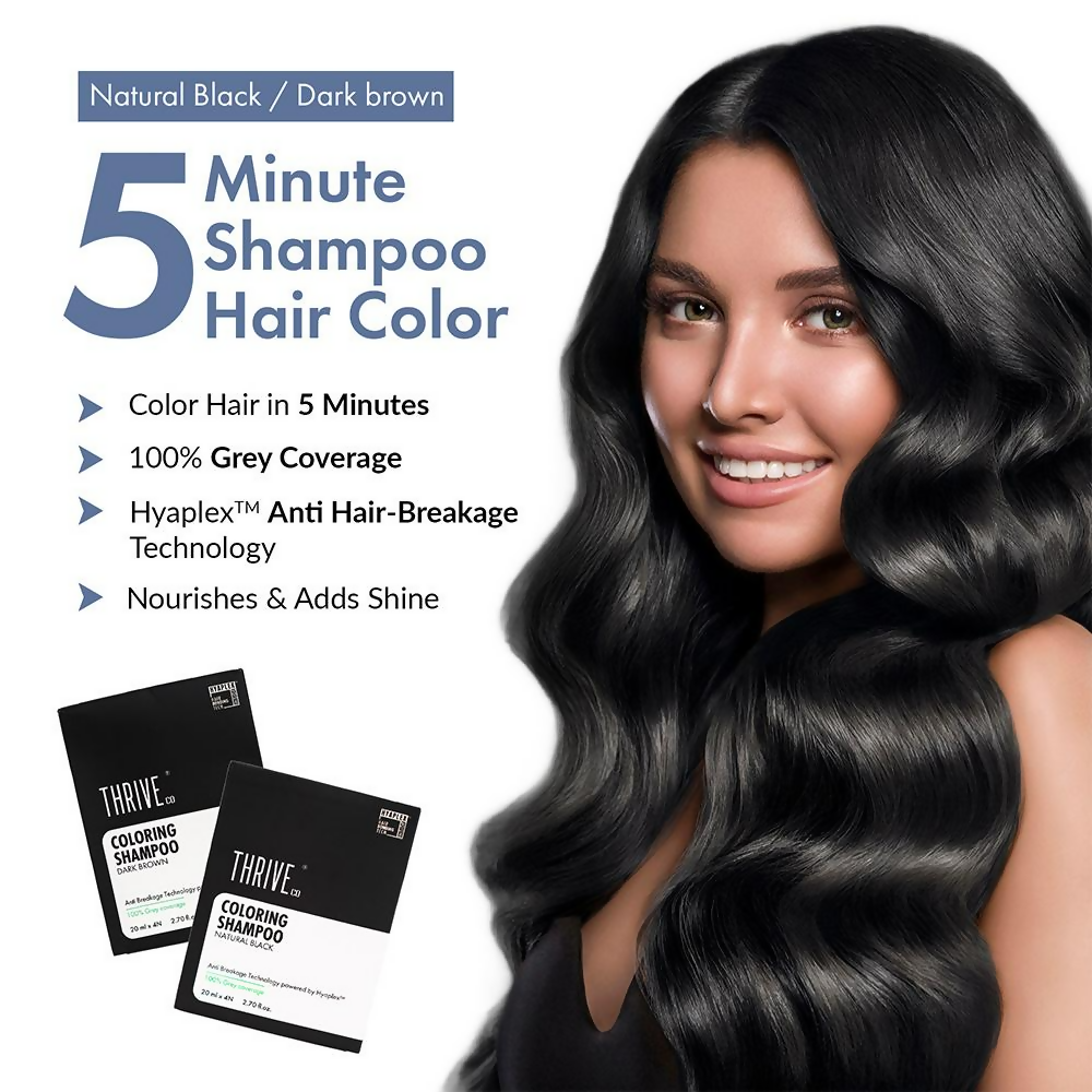 ThriveCo Coloring Shampoo - Natural Black