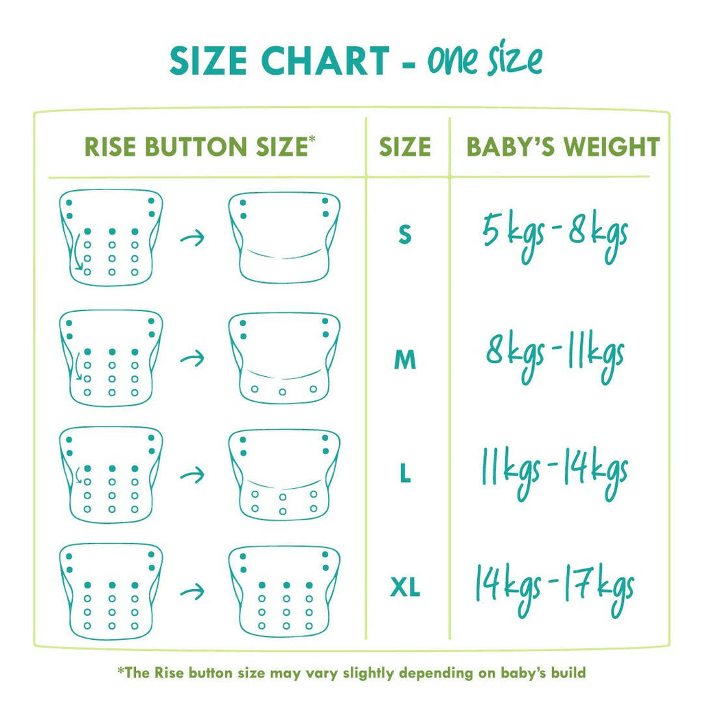 Kindermum Nano Aio Cloth Diaper With 2 Organic Cotton Inserts- Polka hues For Kids