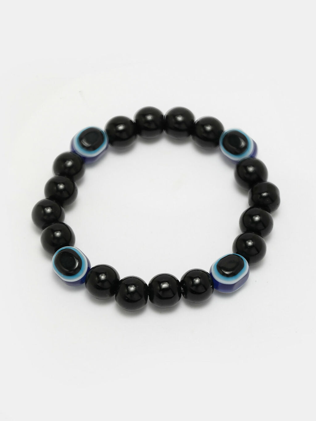 NVR Men & Women Evil Eye Beaded Adjustable Bracelet