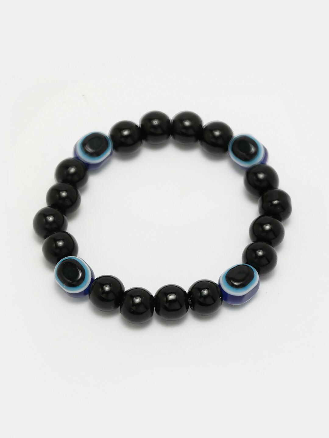 NVR Men & Women Evil Eye Beaded Adjustable Bracelet