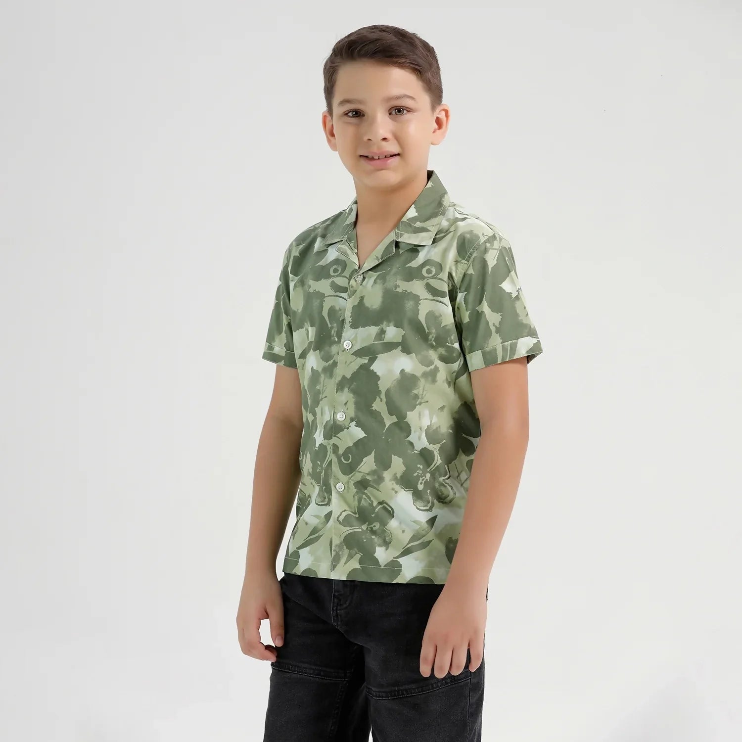 Chilins Boys Printed Resort Beach Regular Fit Shirt