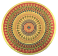 Stickerbazaar Micro Golden Embossing Rangoli Stickers