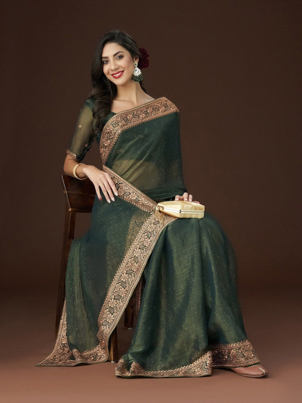 kasee Zari Embroidered Saree