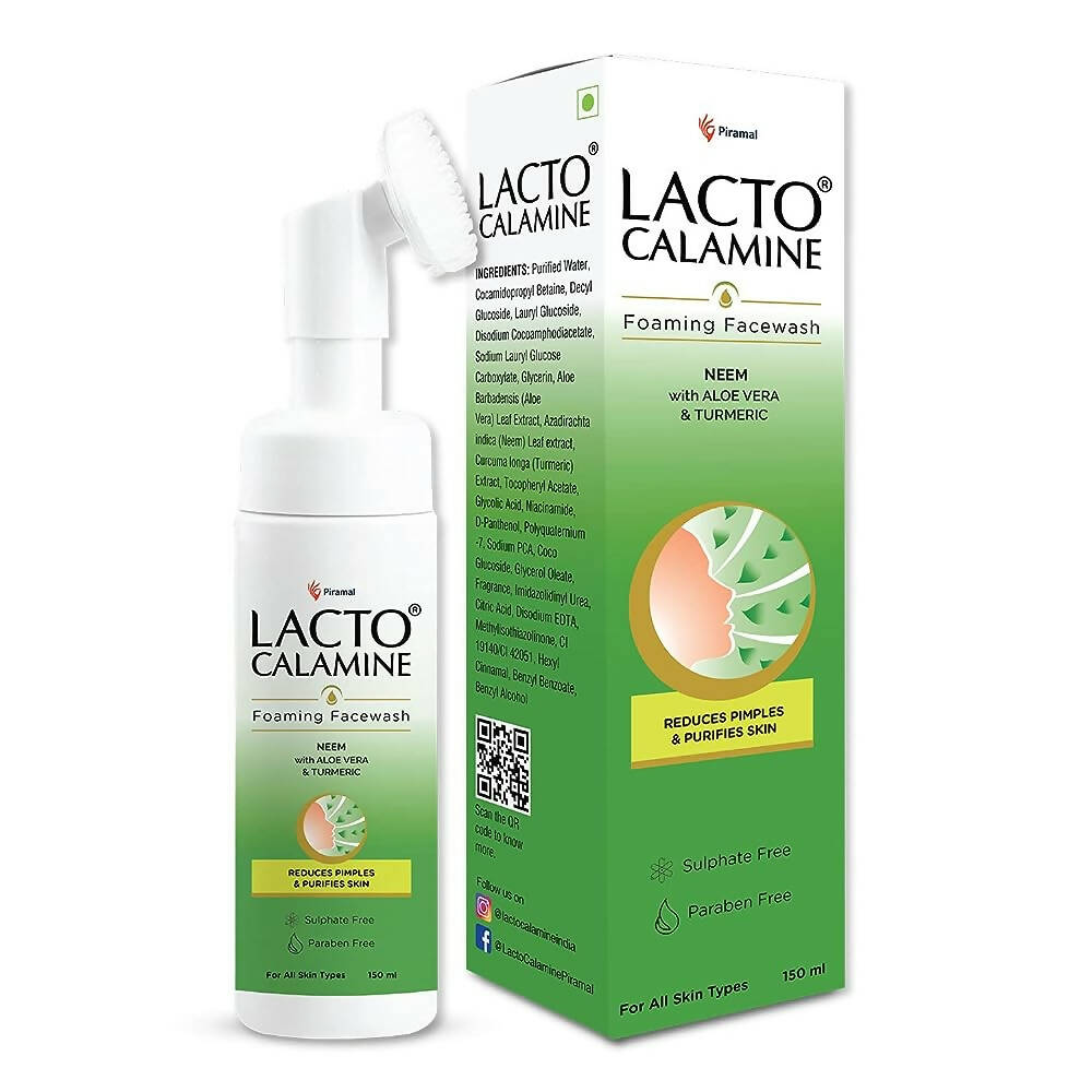 Lacto Calamine Neem with Aloe & Turmeric Foaming Face Wash
