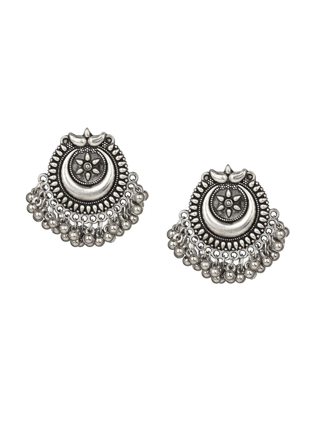 Cardinal Silver Oxidized Jewellery Set