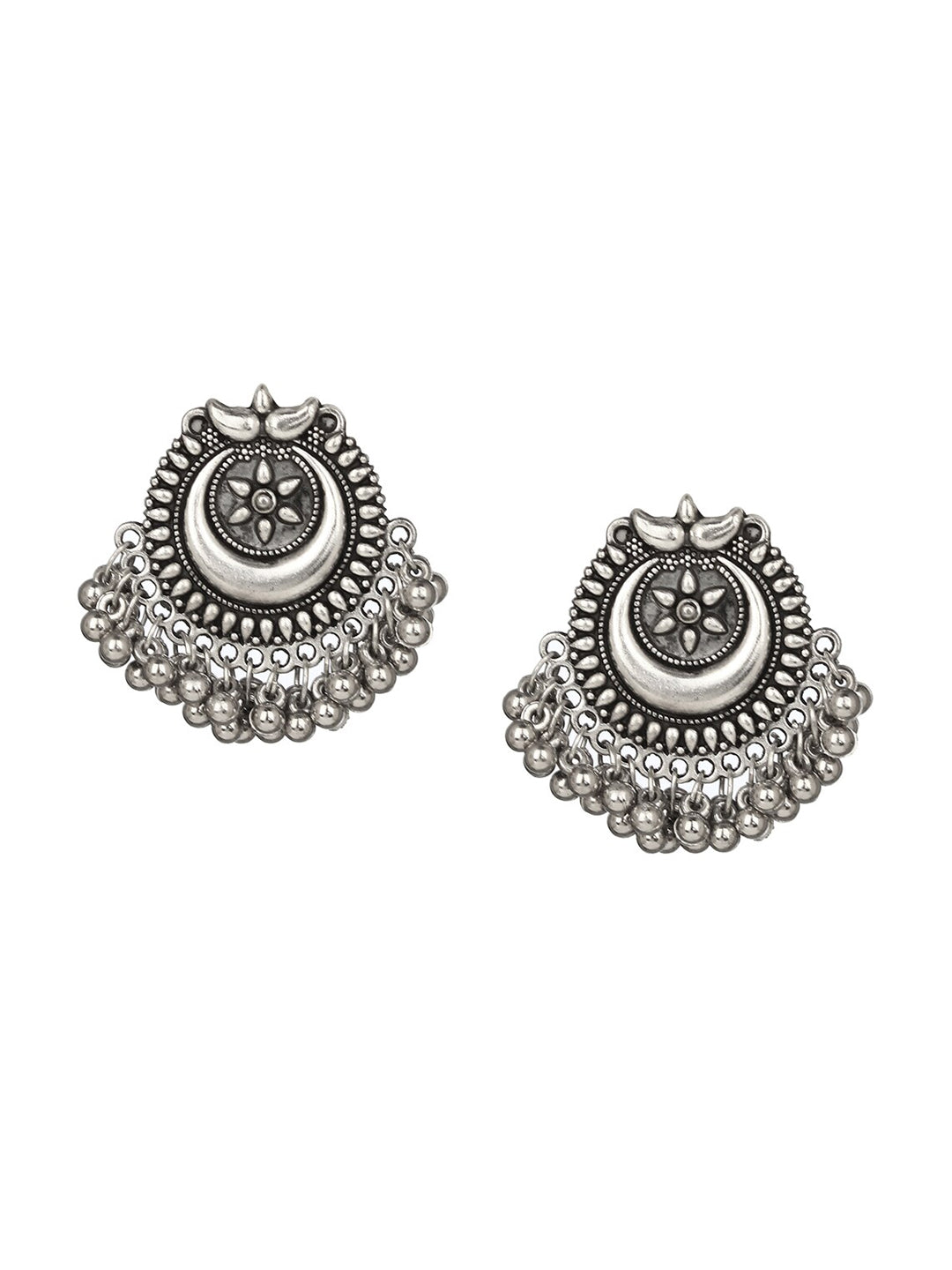 Cardinal Silver Oxidized Jewellery Set