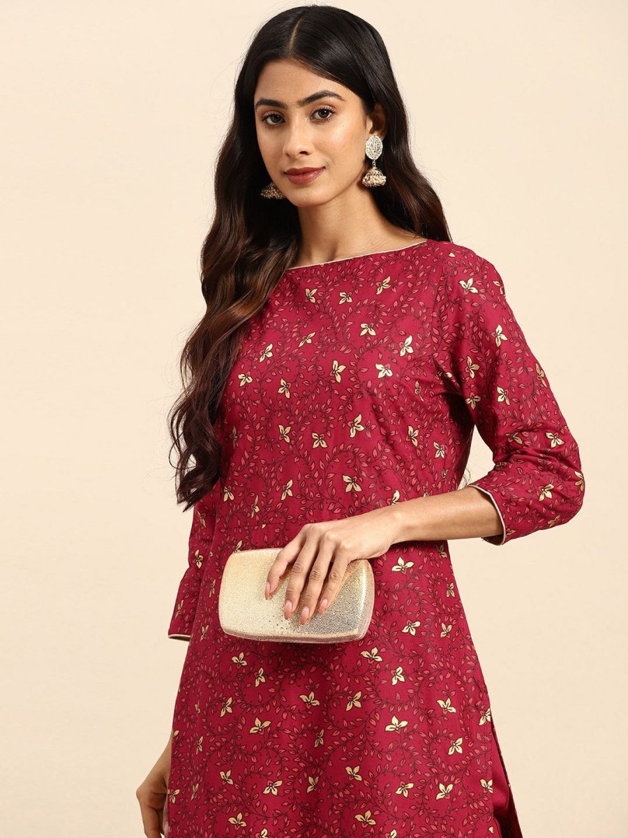 All About You Ethnic Motifs Printed Regular Kurta with Trousers