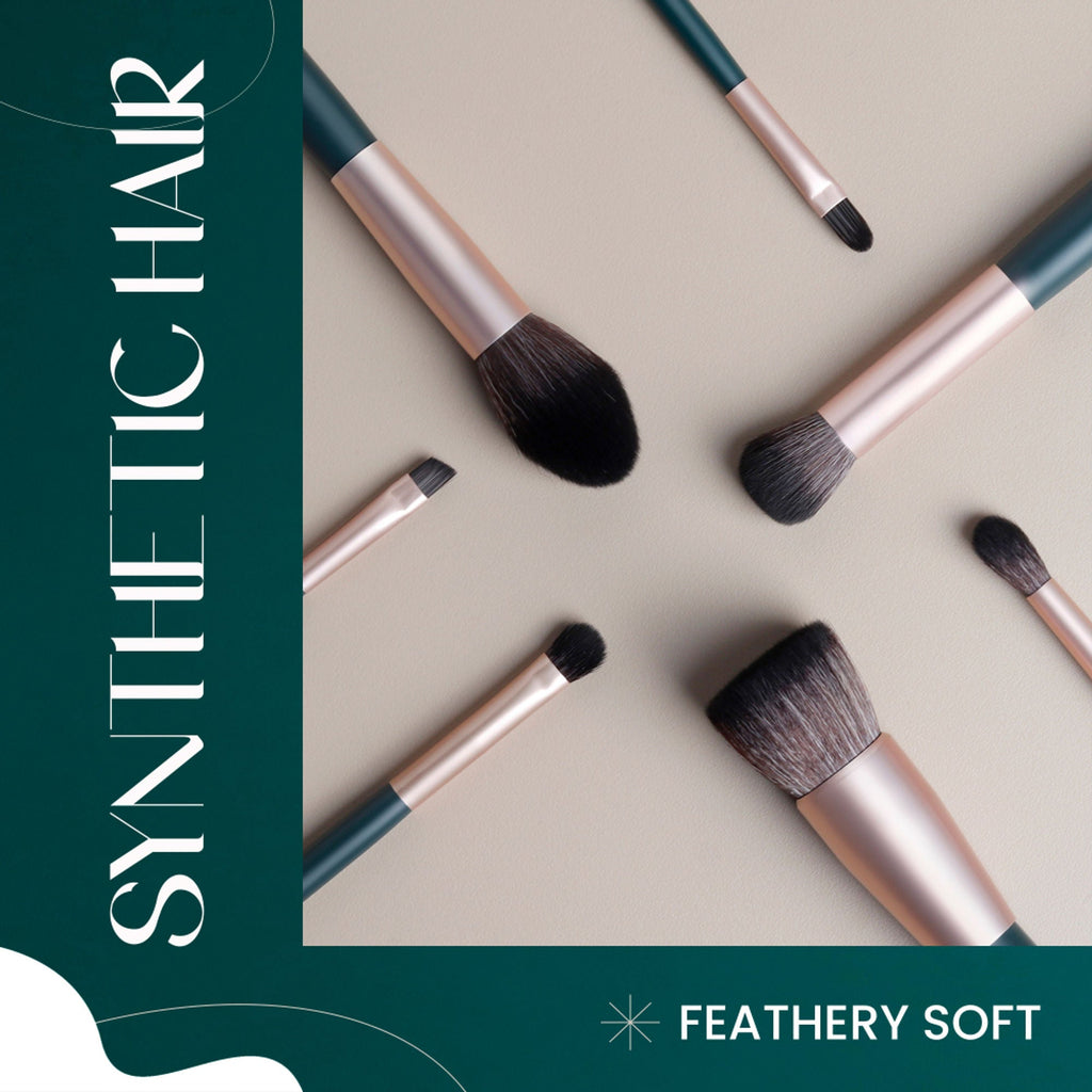 MARS Cosmetics Tools Of Titan Brush With Holder - Pack Of 8