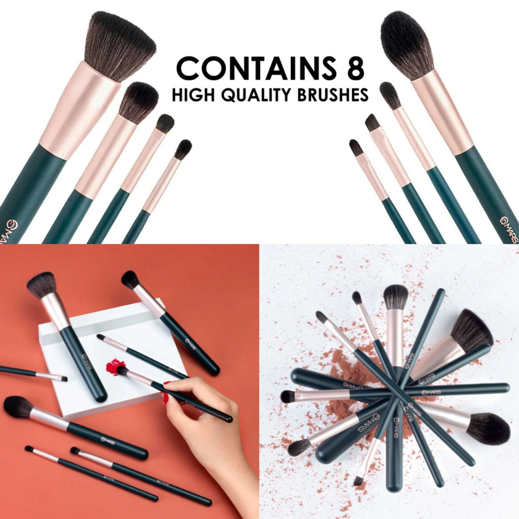 MARS Cosmetics Tools Of Titan Brush With Holder - Pack Of 8