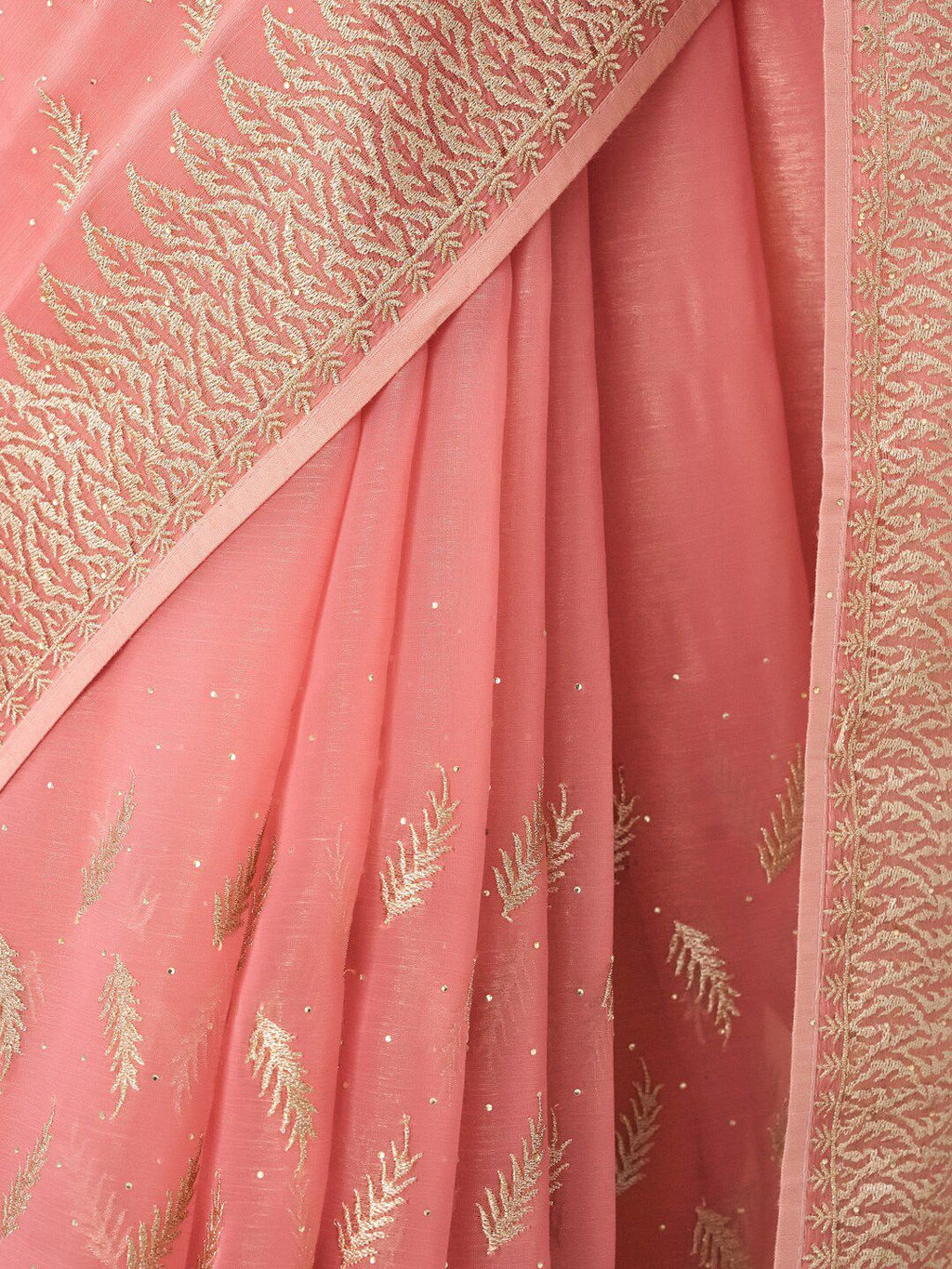 kasee Floral Embroidered Saree With Blouse Piece