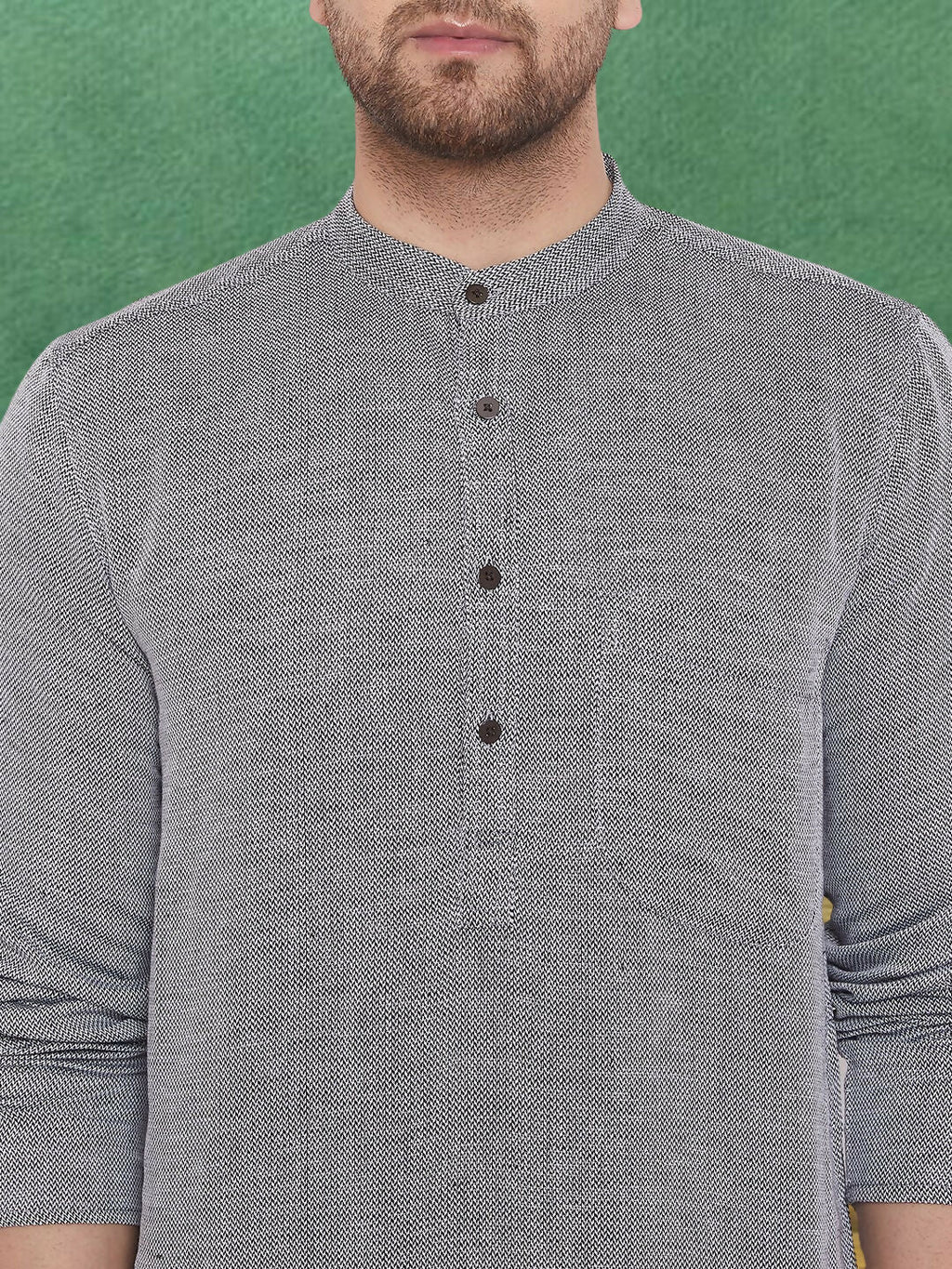 Even Apparels Men's Pure Cotton Grey Kurta
