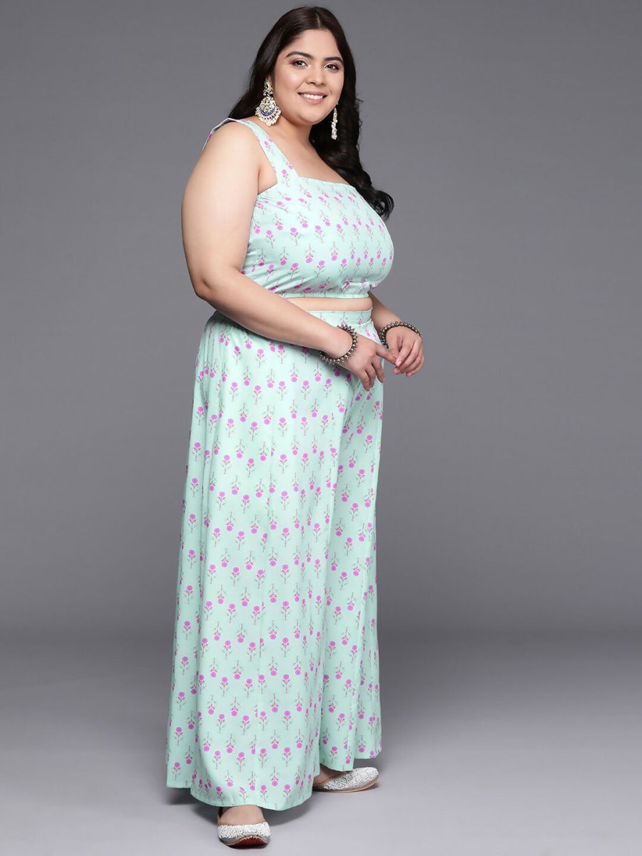 Ahalyaa Women's Traditional wear Co-ords - Blue