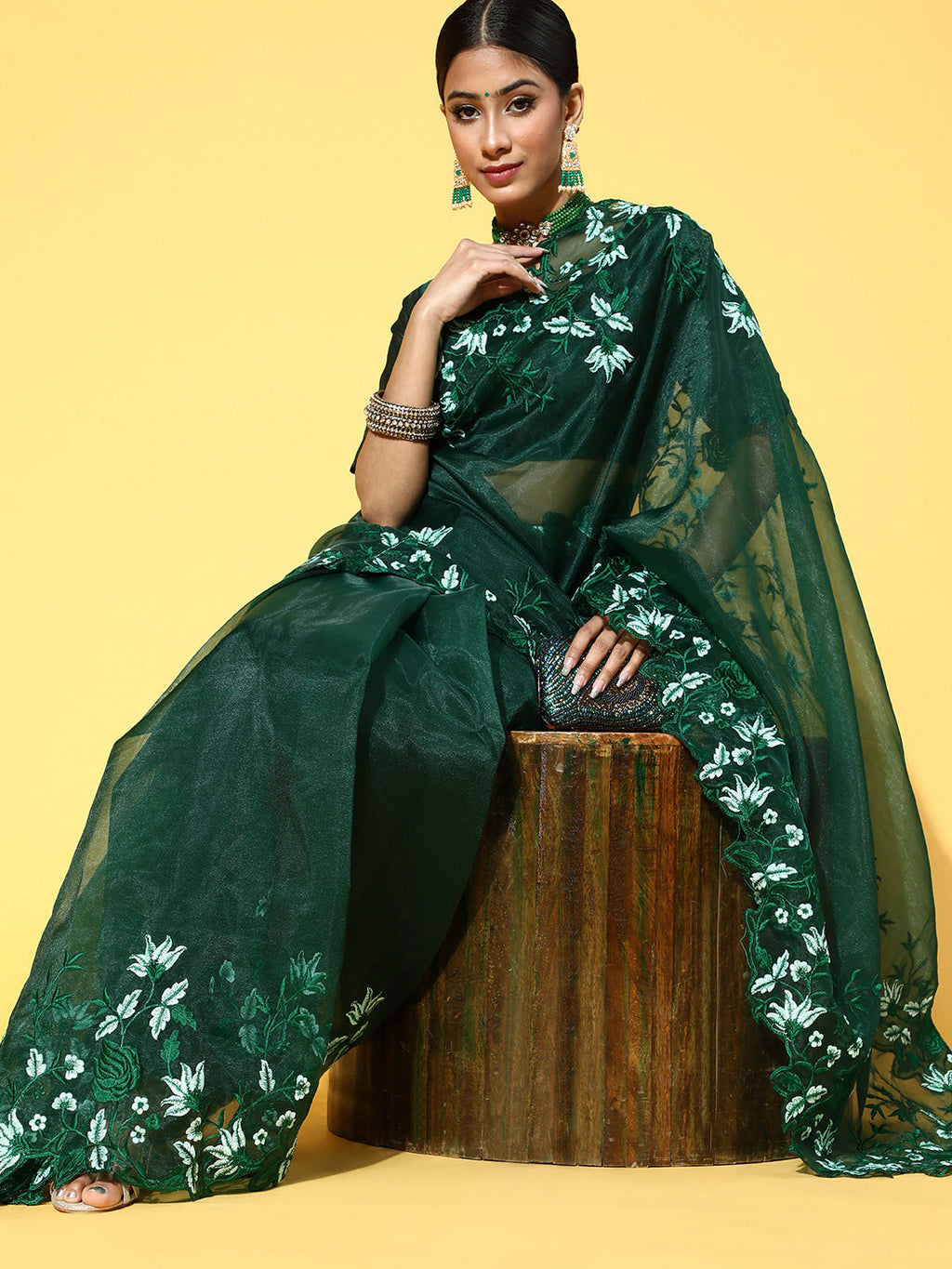 Saree Mall Solid Saree For Women
