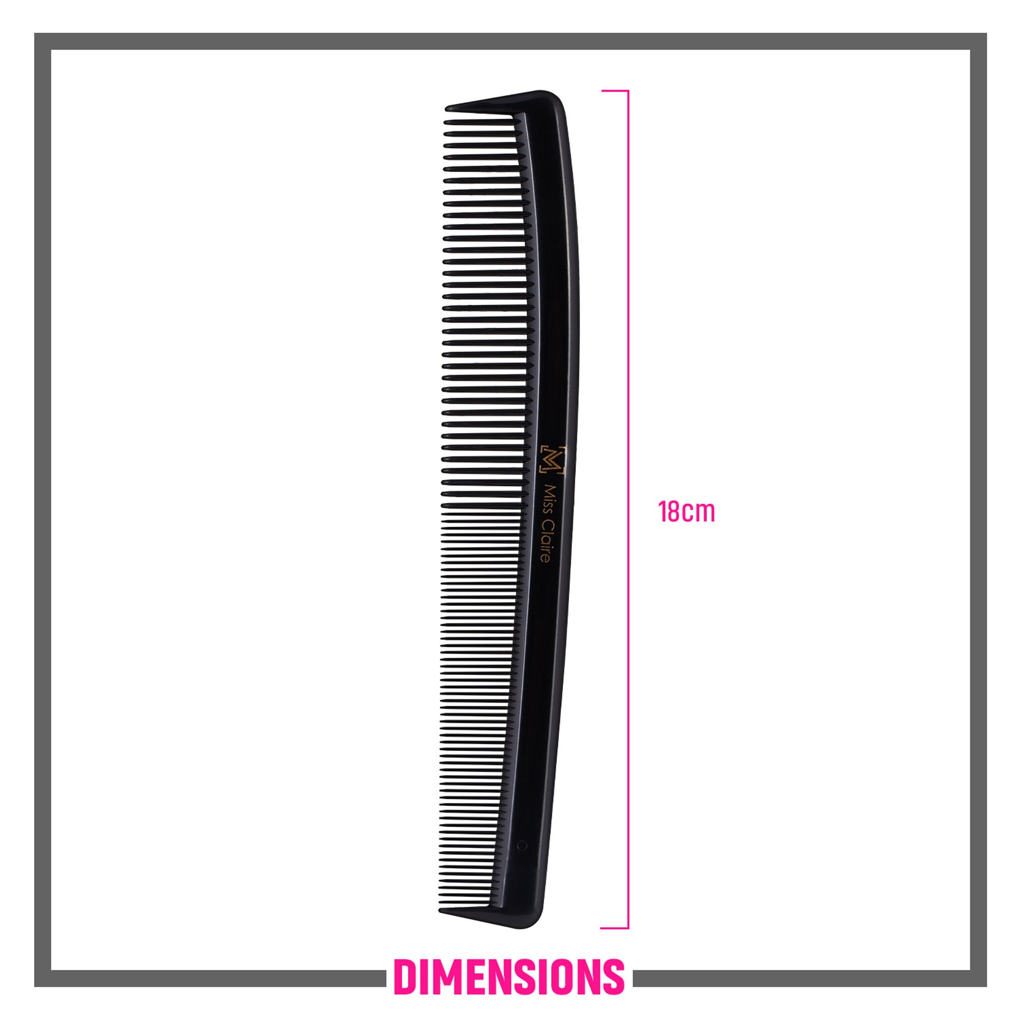 Miss Claire 256 Hair Comb - Black