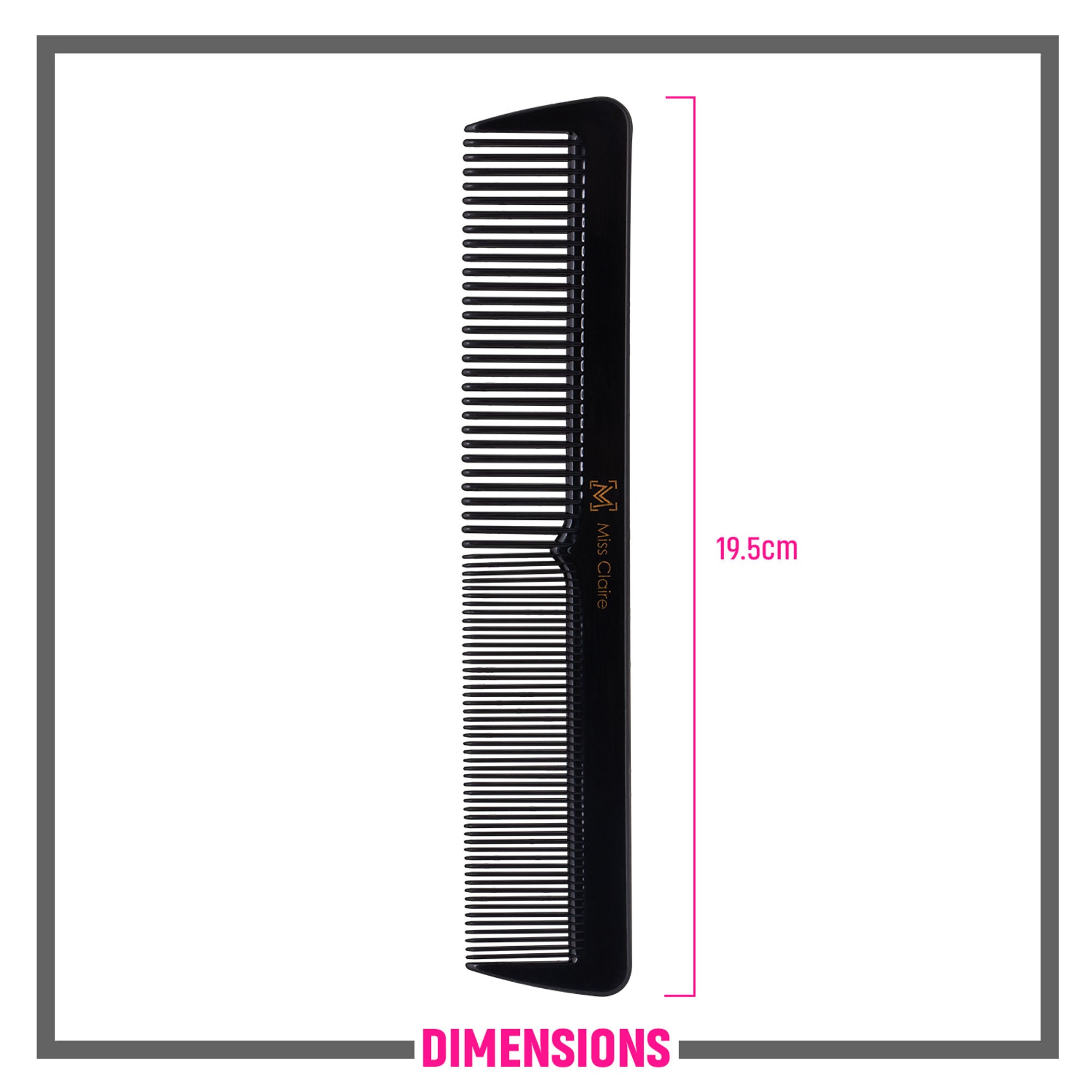 Miss Claire 255 Hair Comb - Black
