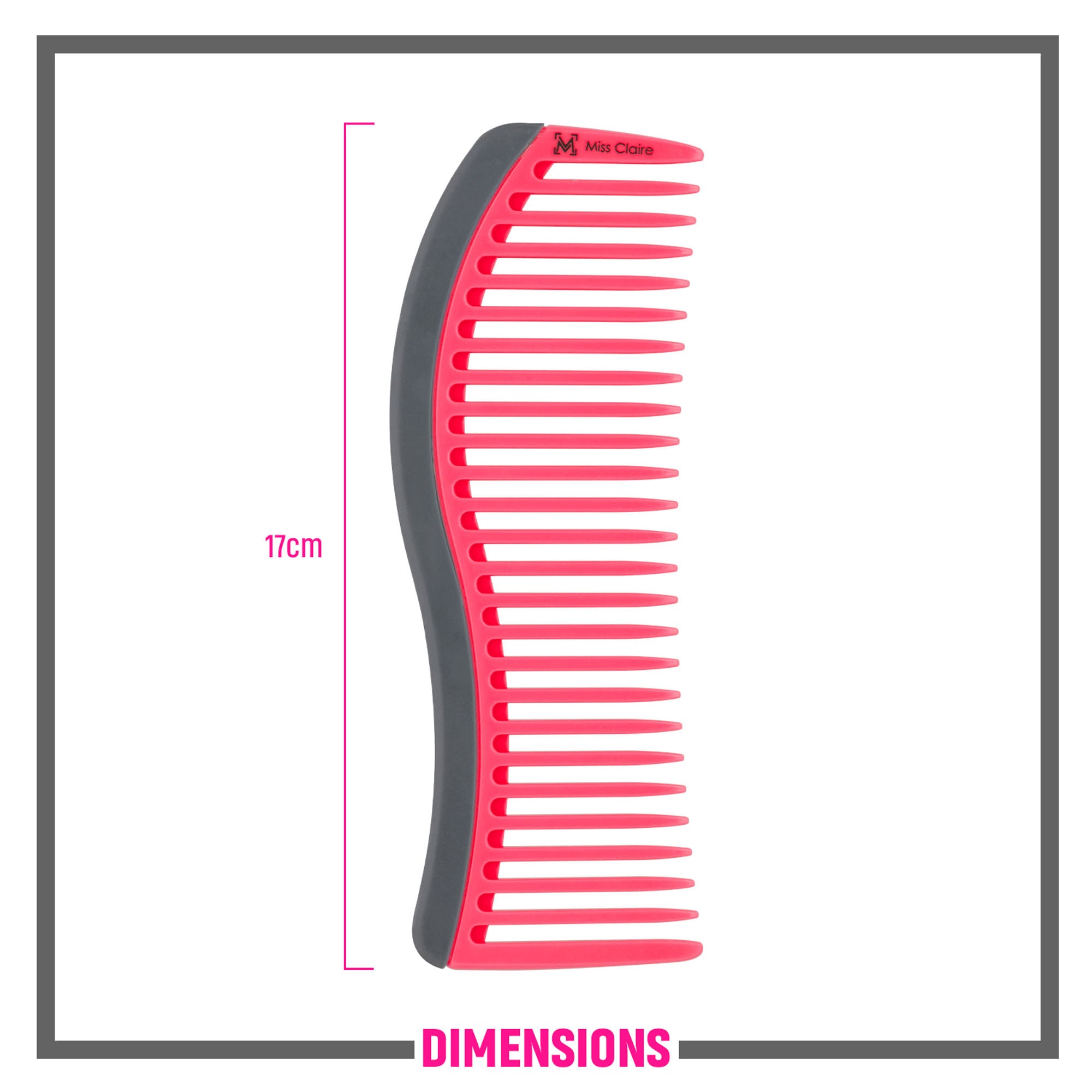 Miss Claire 122Rp Hair Comb - Pink