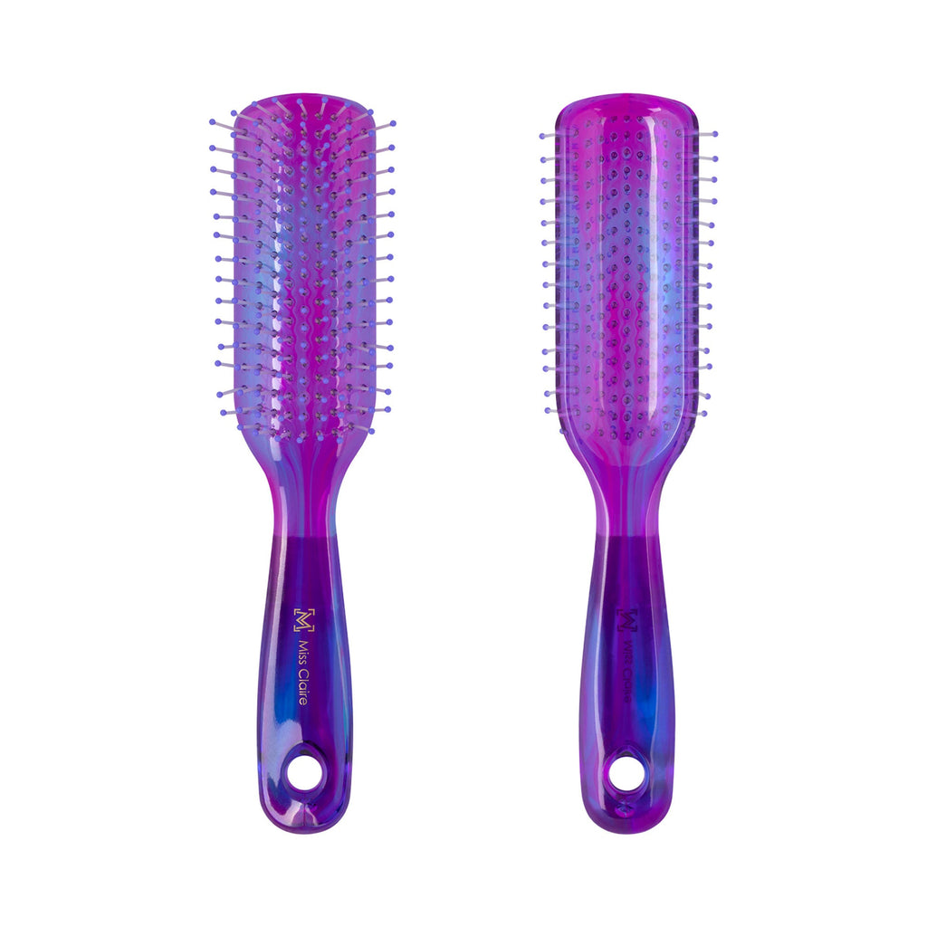 Miss Claire V18001At Flat Hair Brush - Purple