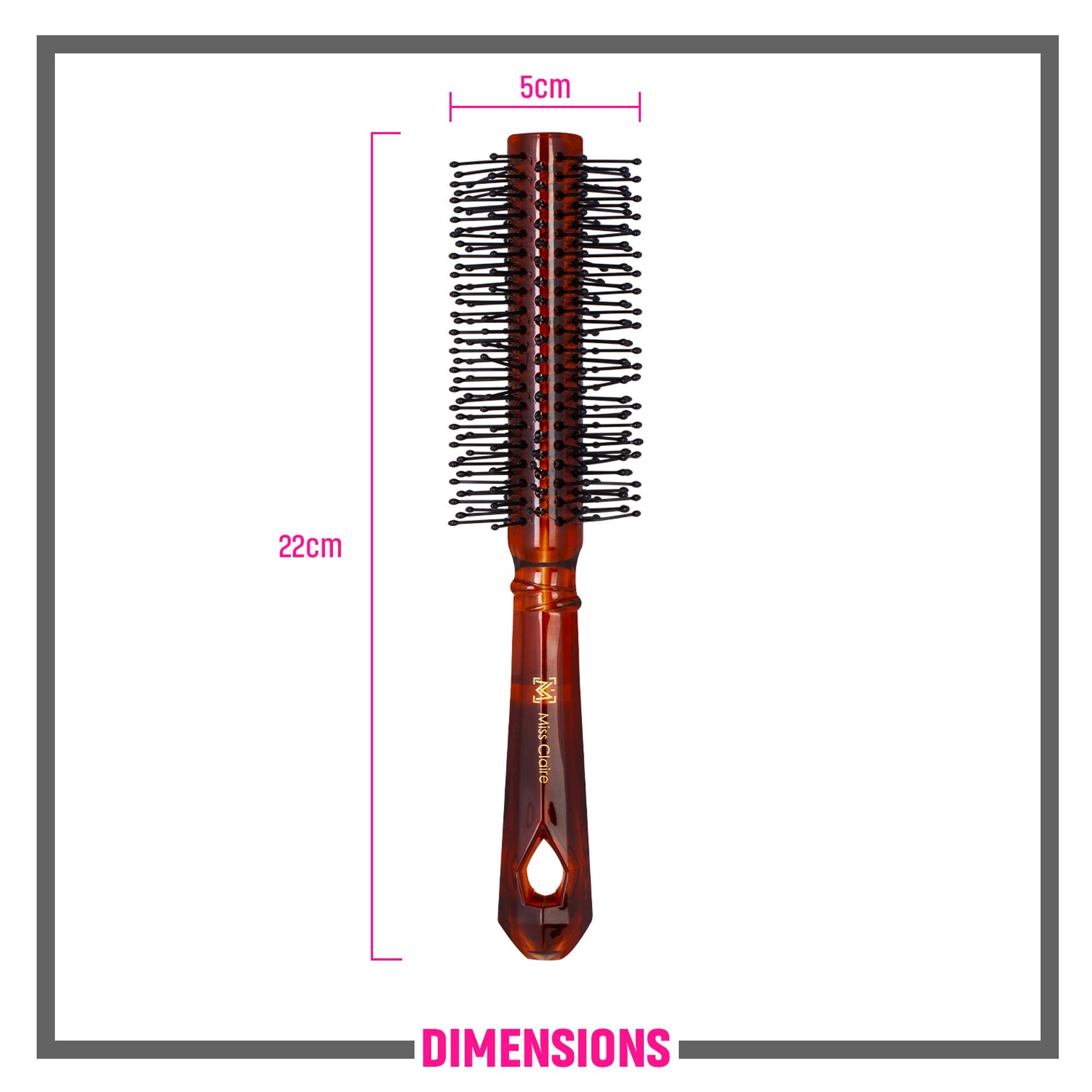 Miss Claire R67001Tt Round Hair Brush