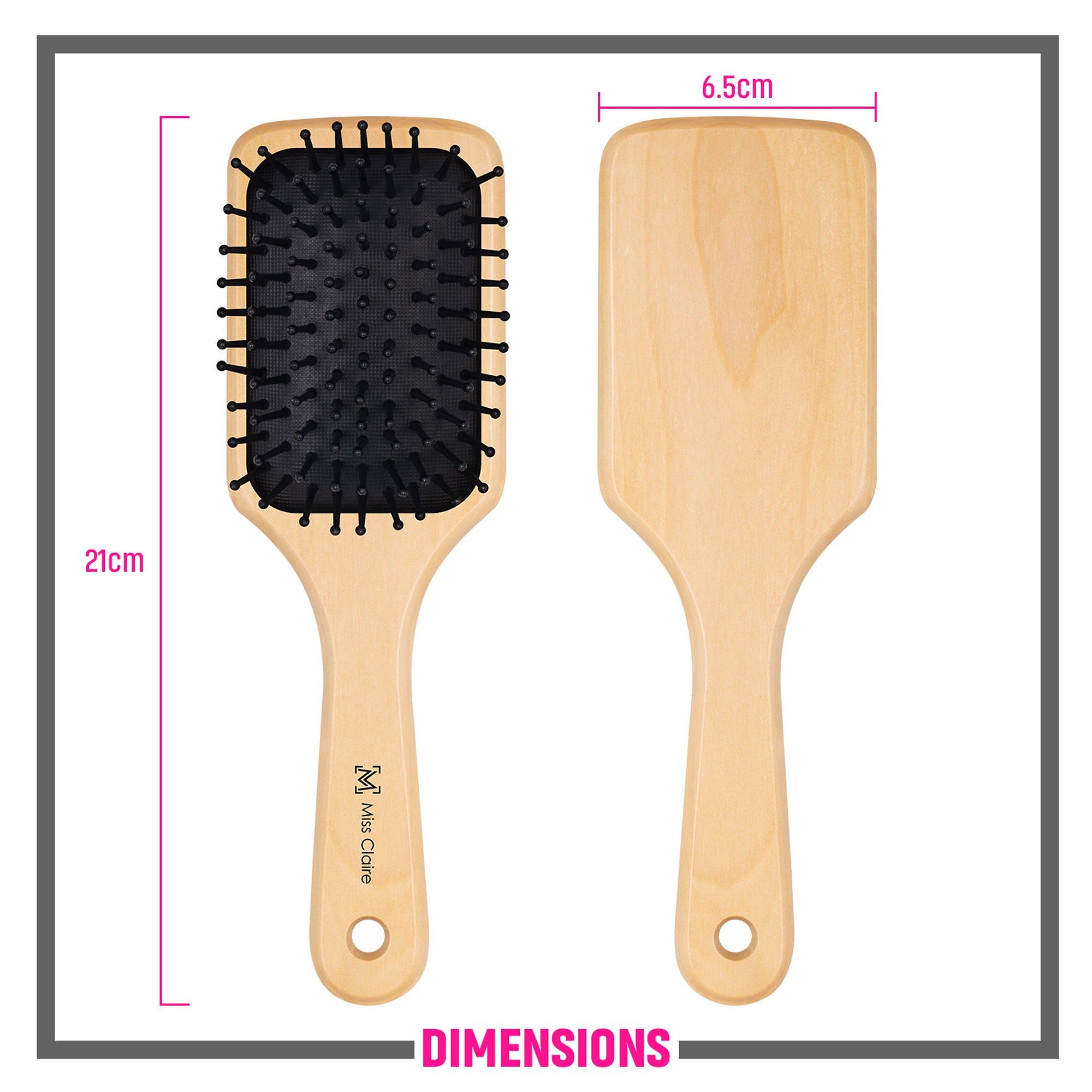 Miss Claire P79R1N Paddle Hair Brush