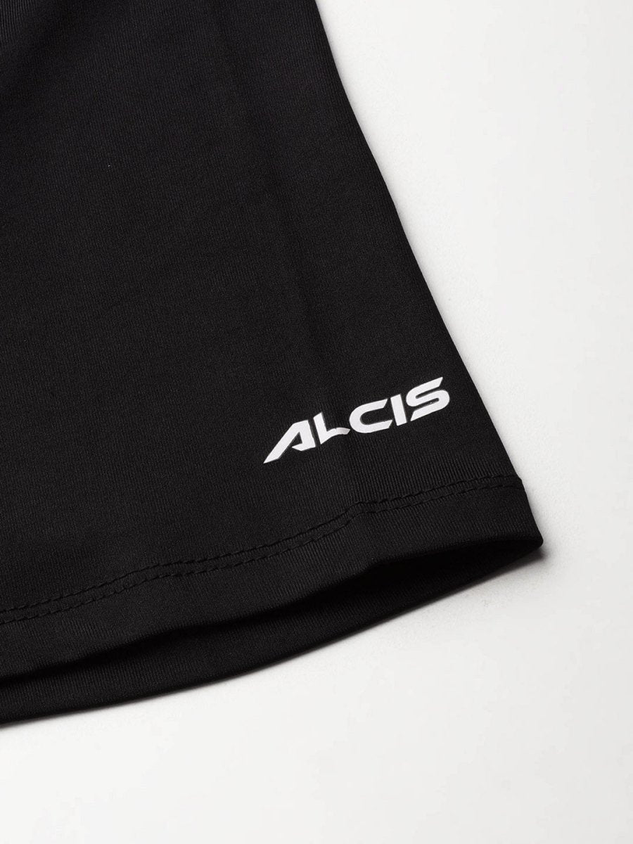 Alcis Men Typography Printed Anti Static Slim Fit Sports T-shirt