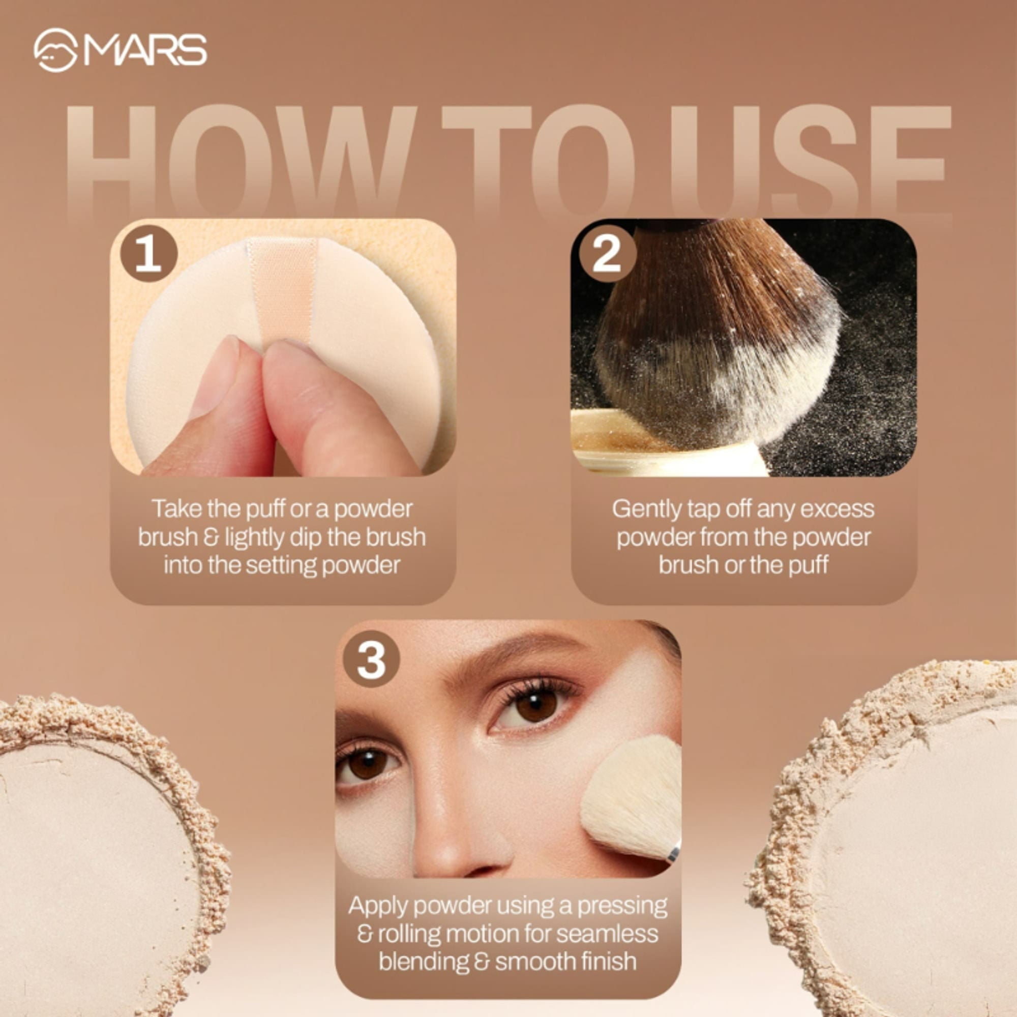 MARS Cosmetics Born To Bake Setting Loose Powder - Honey Glaze