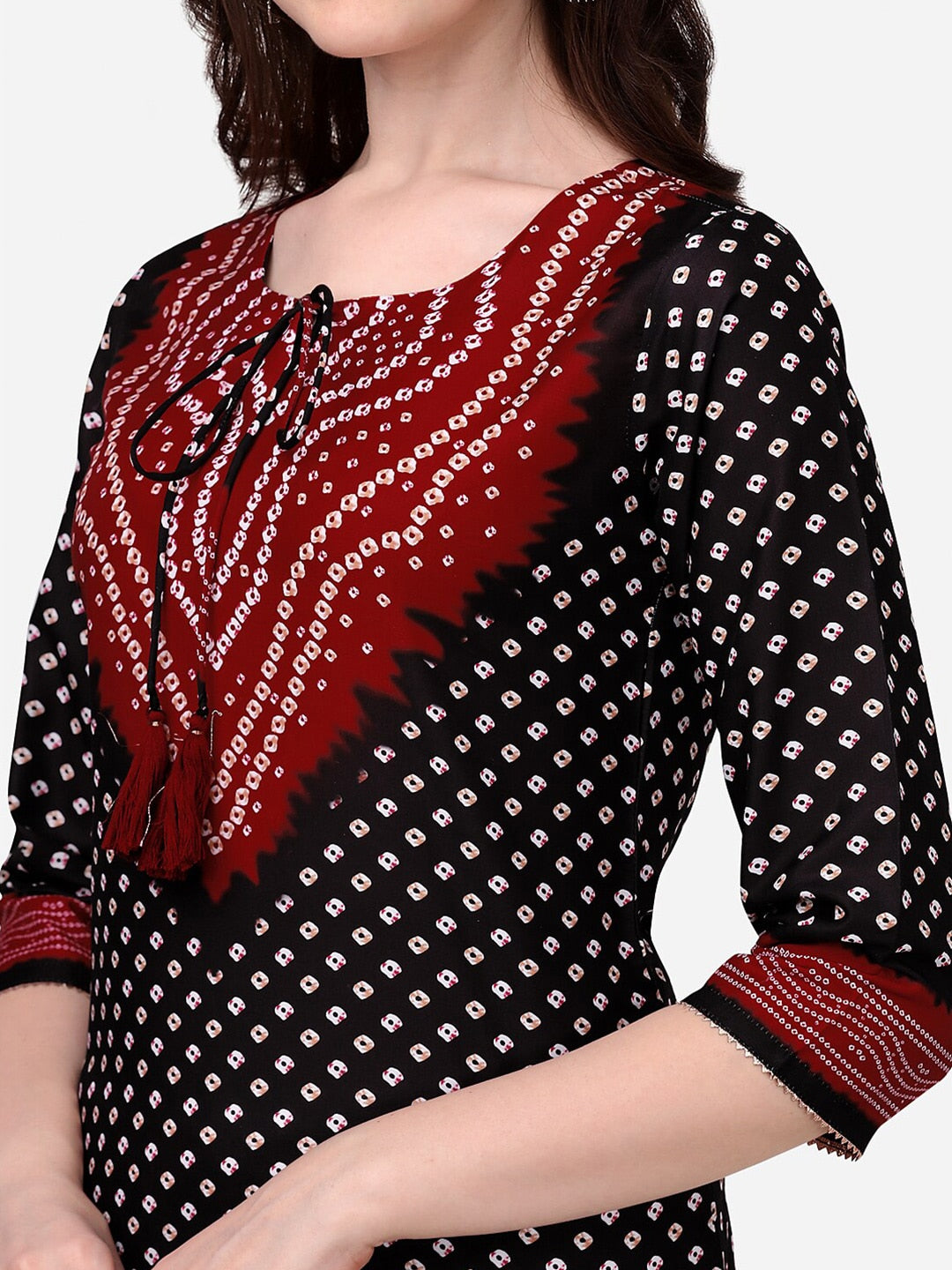 HERE&NOW Bandhani Printed Kurta