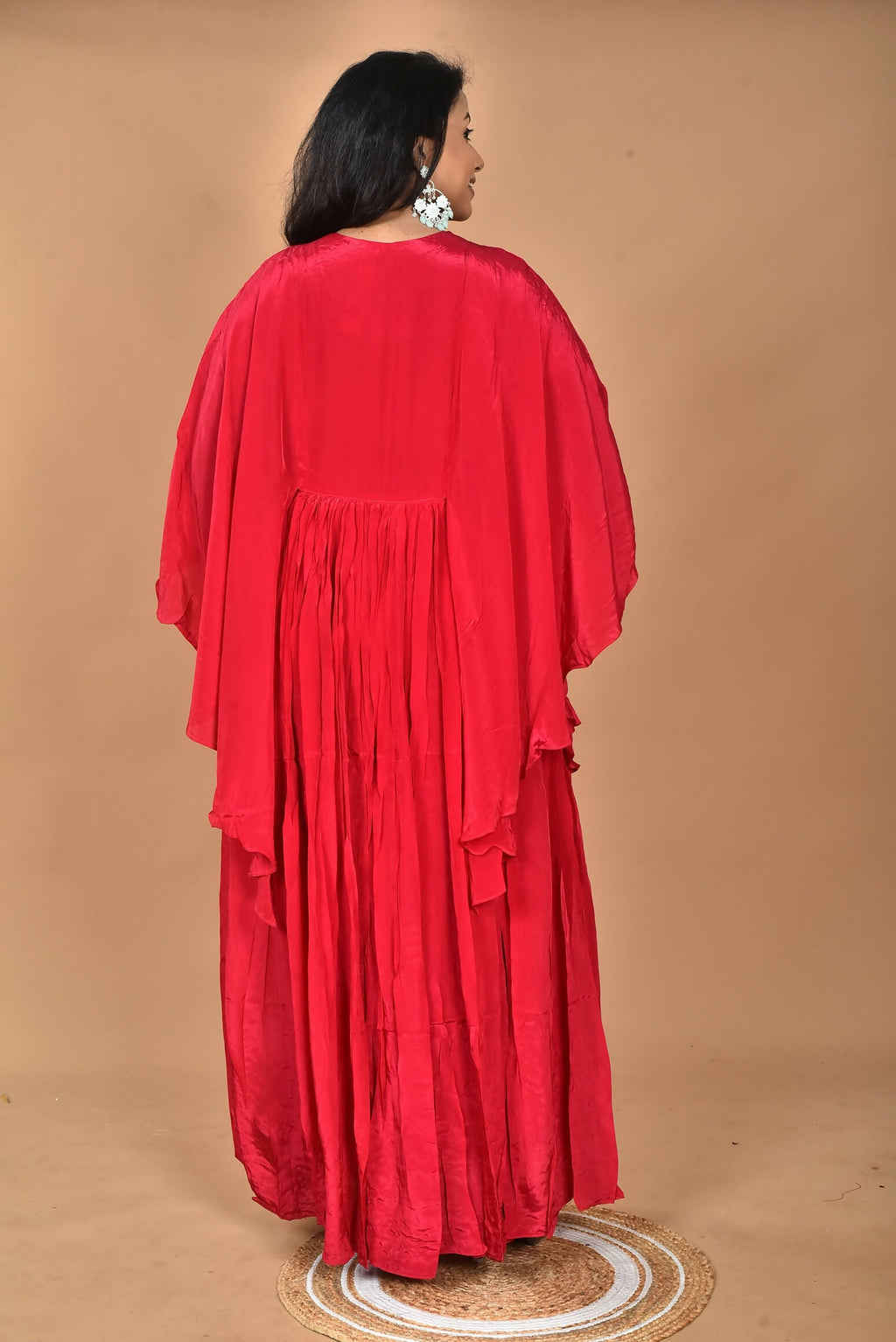 Morchari Kaftan Zari Embroidery Work Gown-Rani