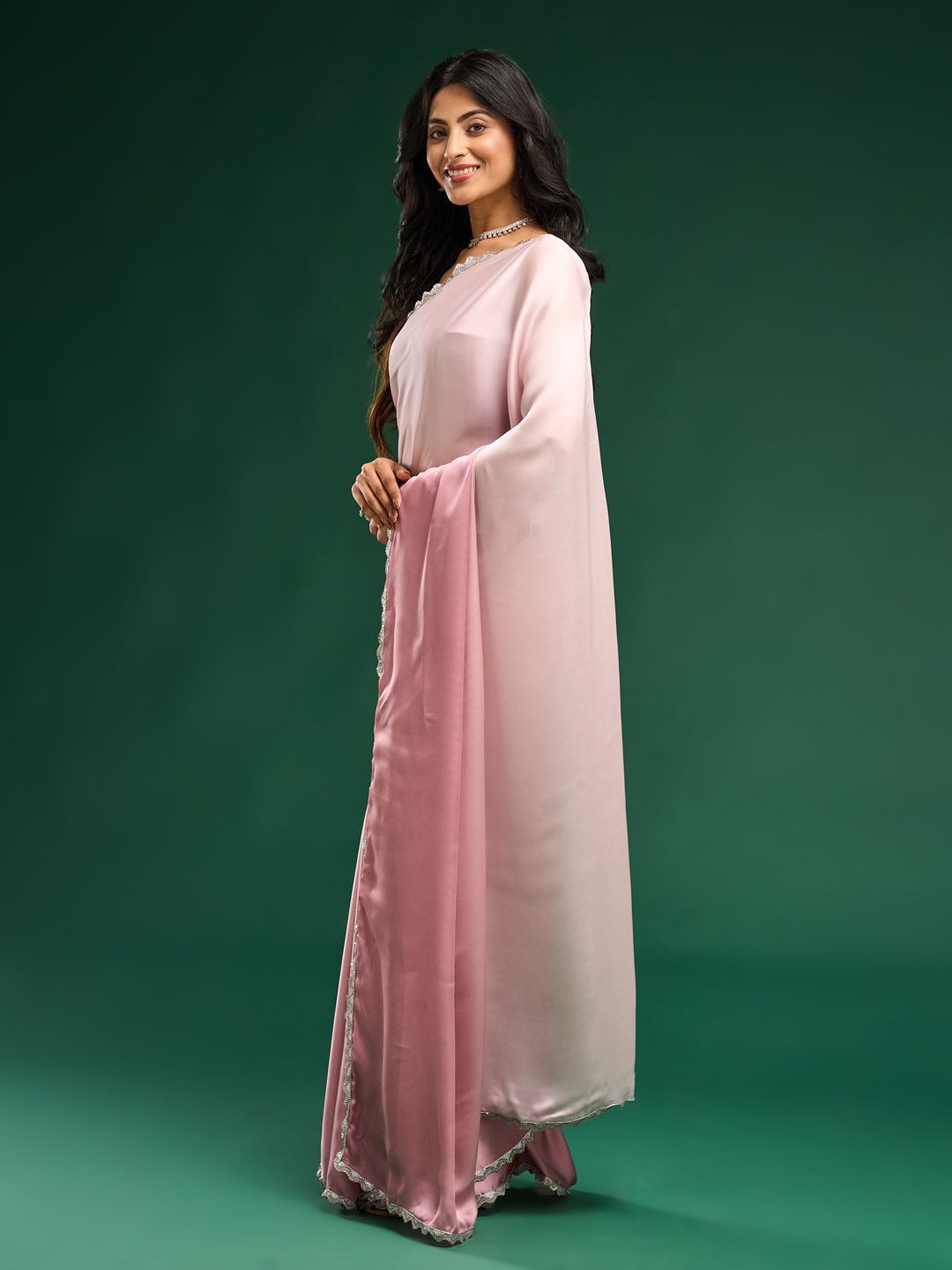 kasee Ombre Satin Saree