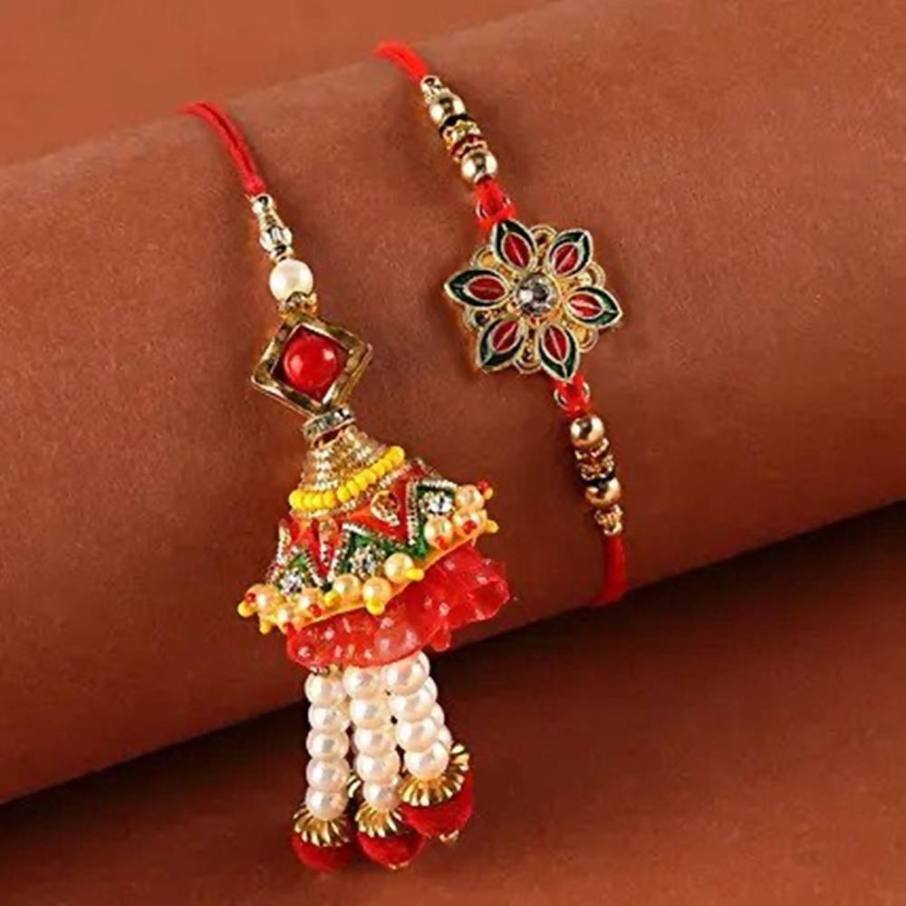Meenakari & Lumba Rakhi With Dairy Milk