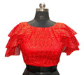Vamika Red Net Shifly Work Blouse