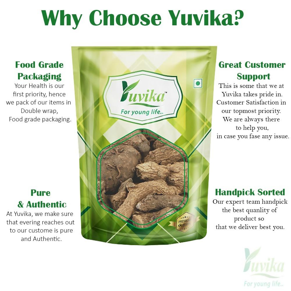 Yuvika Kali Haldi - Nar Kachur - Narkchaur - Curcuma Zerumbet - Zedoary Root - Black Turmeric