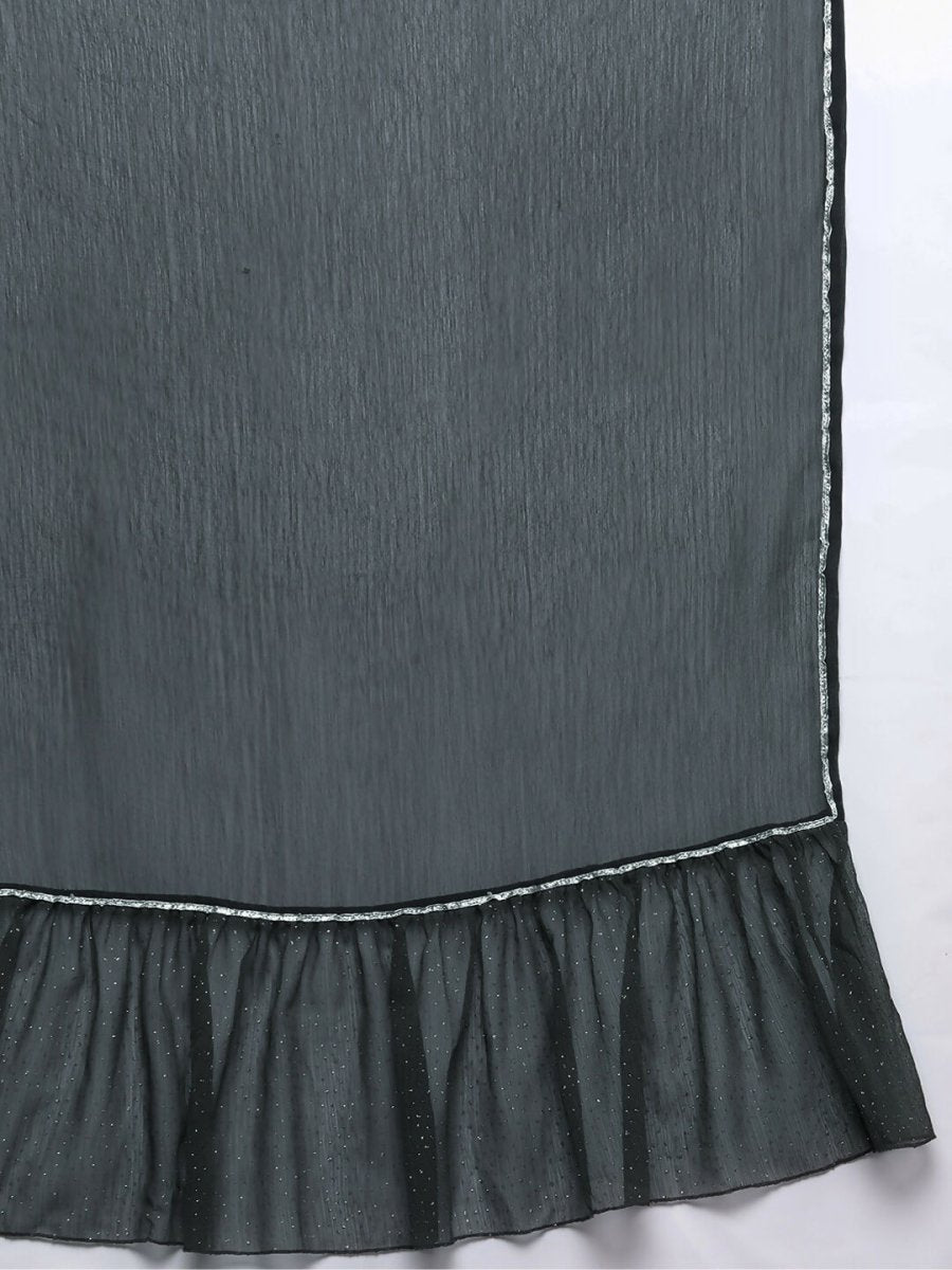 Ahalyaa Women's Traditional wear Kurta Set - Grey