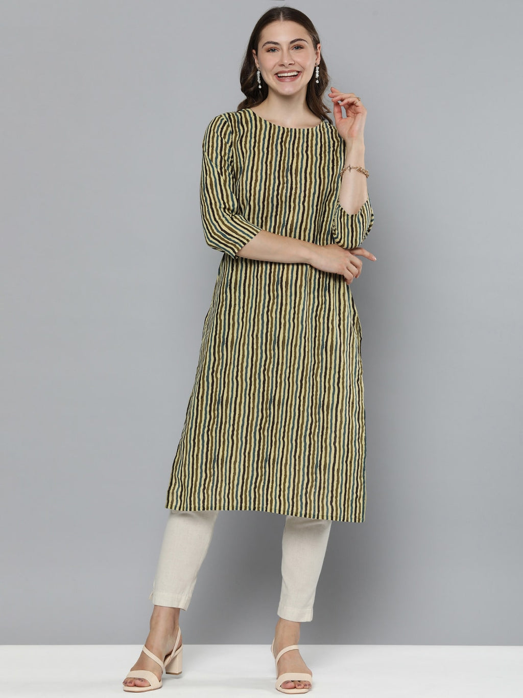 HERE&NOW Striped Kurta