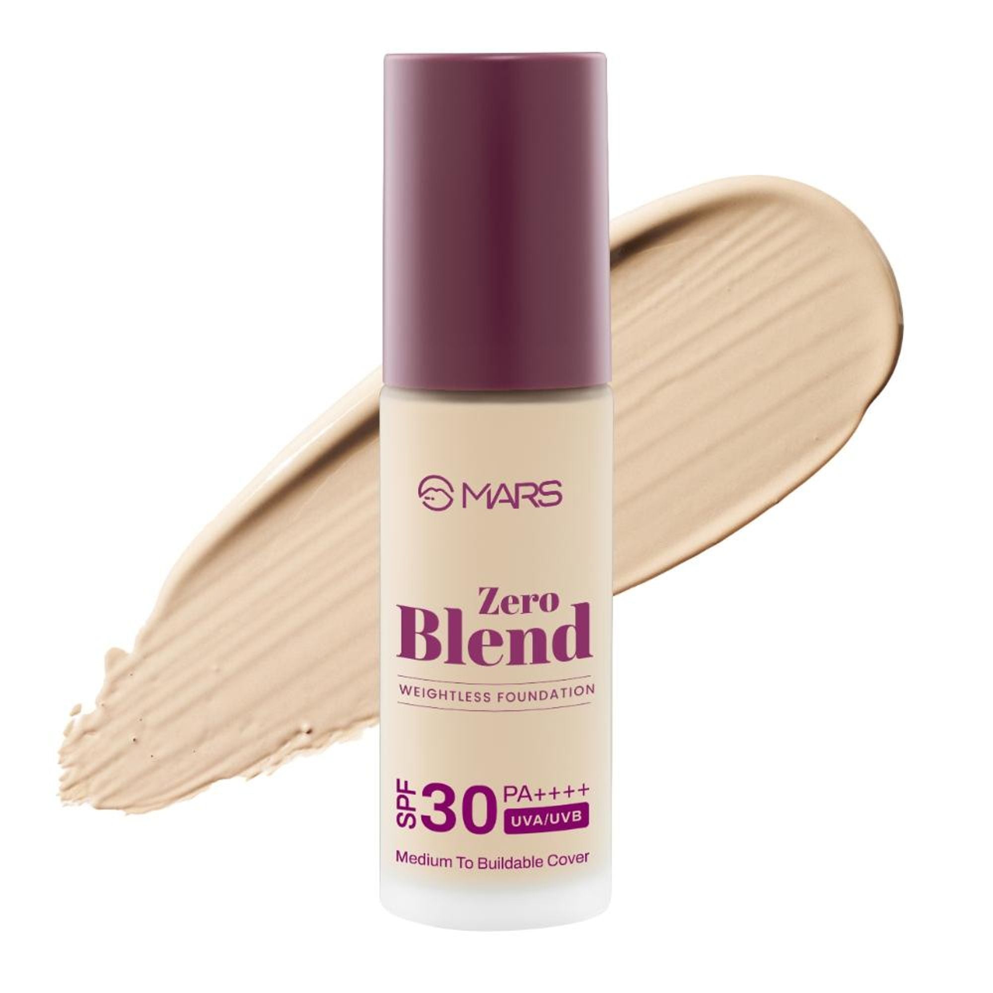 MARS Cosmetics SPF30 PA+++ Zero Blend Weightless Foundation - 03 Cashew Delight
