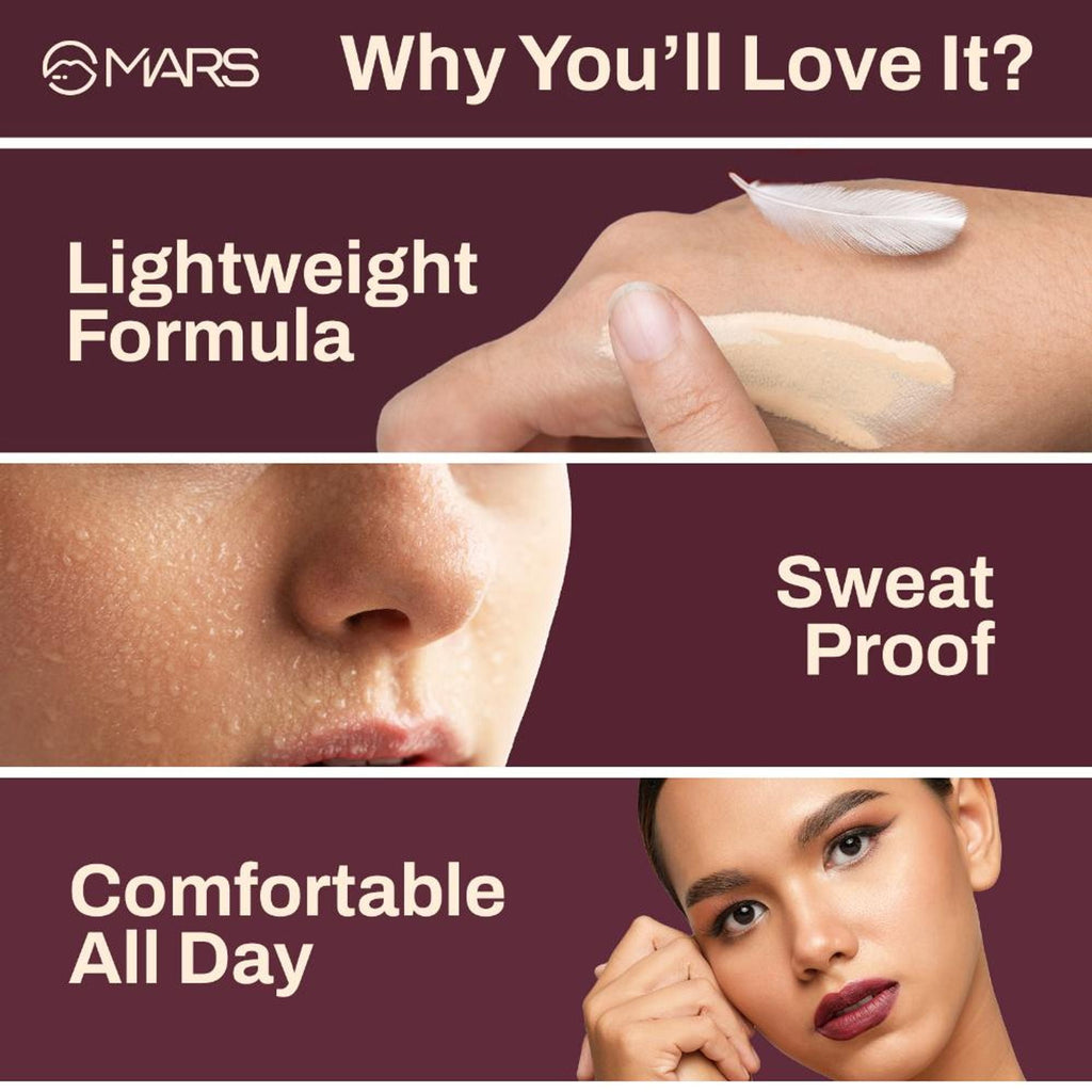 MARS Cosmetics SPF30 PA+++ Zero Blend Weightless Foundation - 04 Almond Butter