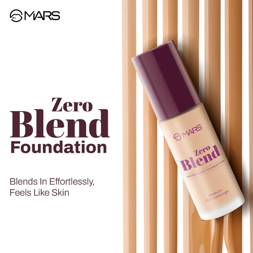 MARS Cosmetics SPF30 PA+++ Zero Blend Weightless Foundation - 07 Caramel Glow